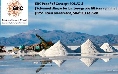Binnemans obtains prestigious ERC PoC Grant for lithium refining
